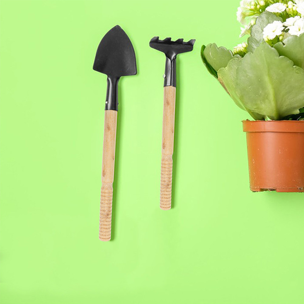 Gardening Tools Vegetables - ด้ามไม้แข็งแรง 5 ชิ้น สำหรับเปลี่ยนด้ามเครื่องมือทำสวน จอบ ที่ตักดิน
