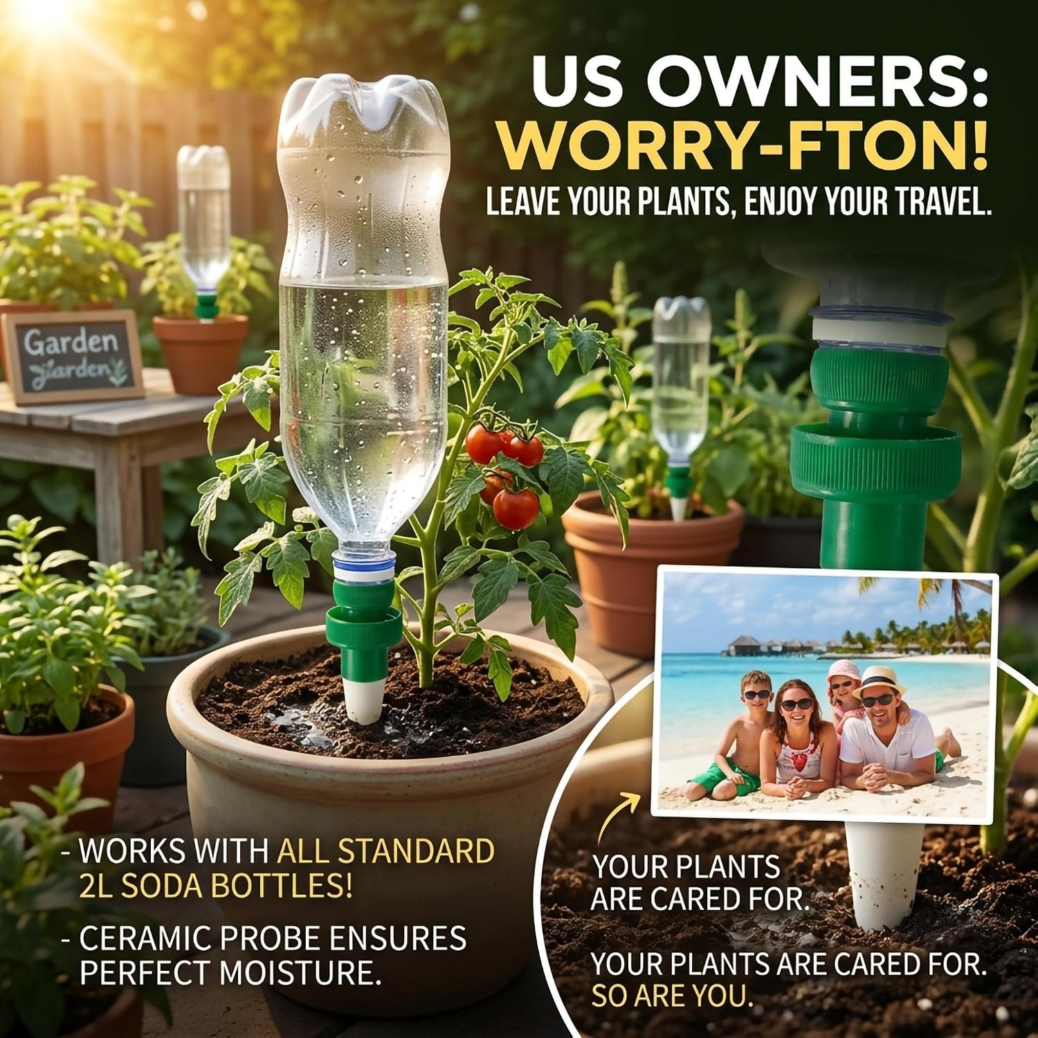 อุปกรณ์รดน้ำต้นไม้อัตโนมัติแบบ - Automatic Plant Waterer บทวิจารณ์และราคา