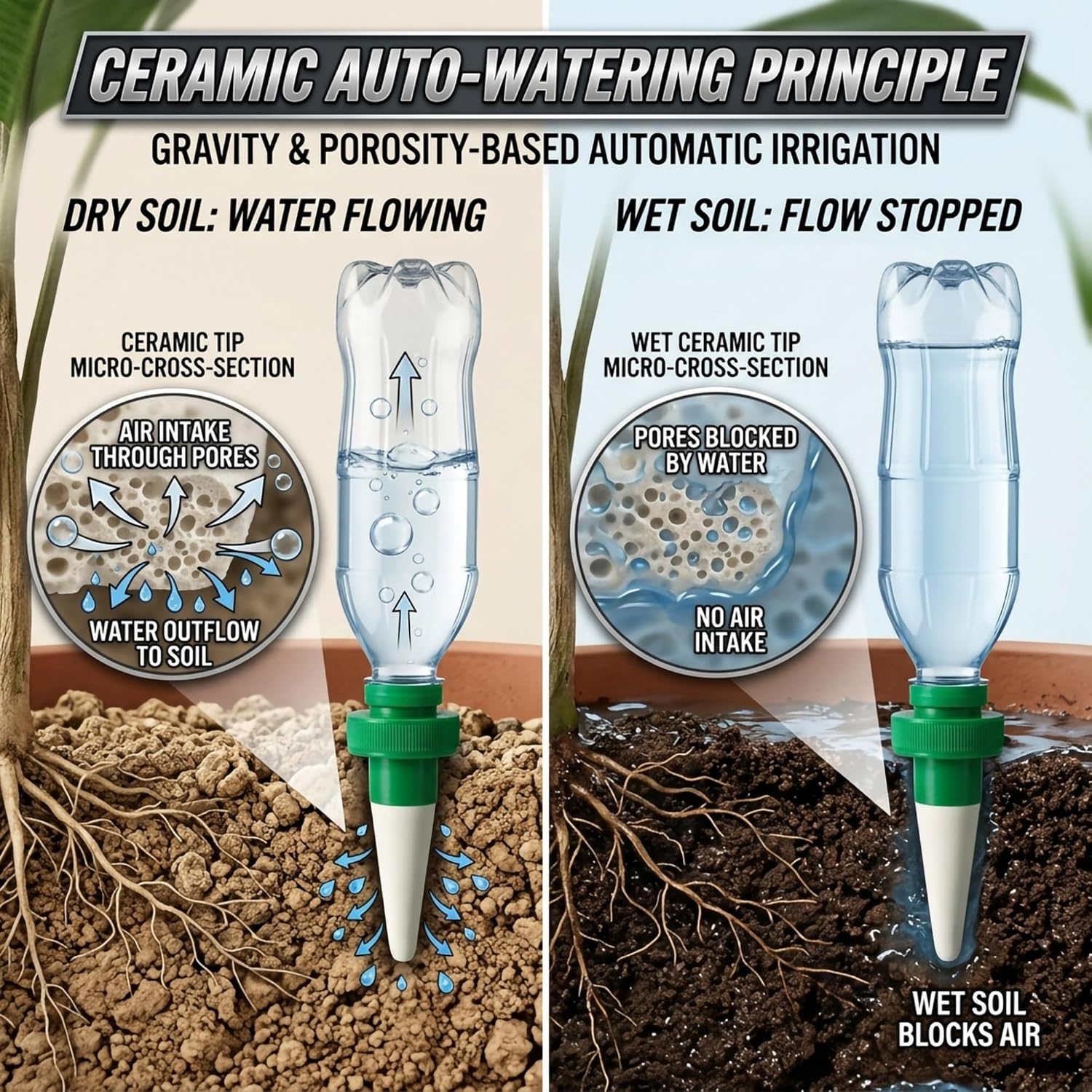 อุปกรณ์รดน้ำต้นไม้อัตโนมัติแบบ - Automatic Plant Waterer บทวิจารณ์และราคา