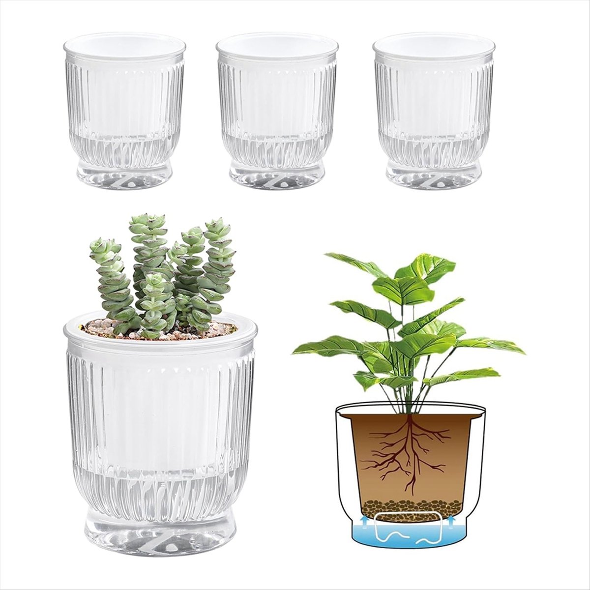 กระถางต้นไม้แบบรดน้ำเองได้, กร - Self-Watering Planter บทวิจารณ์และราคา
