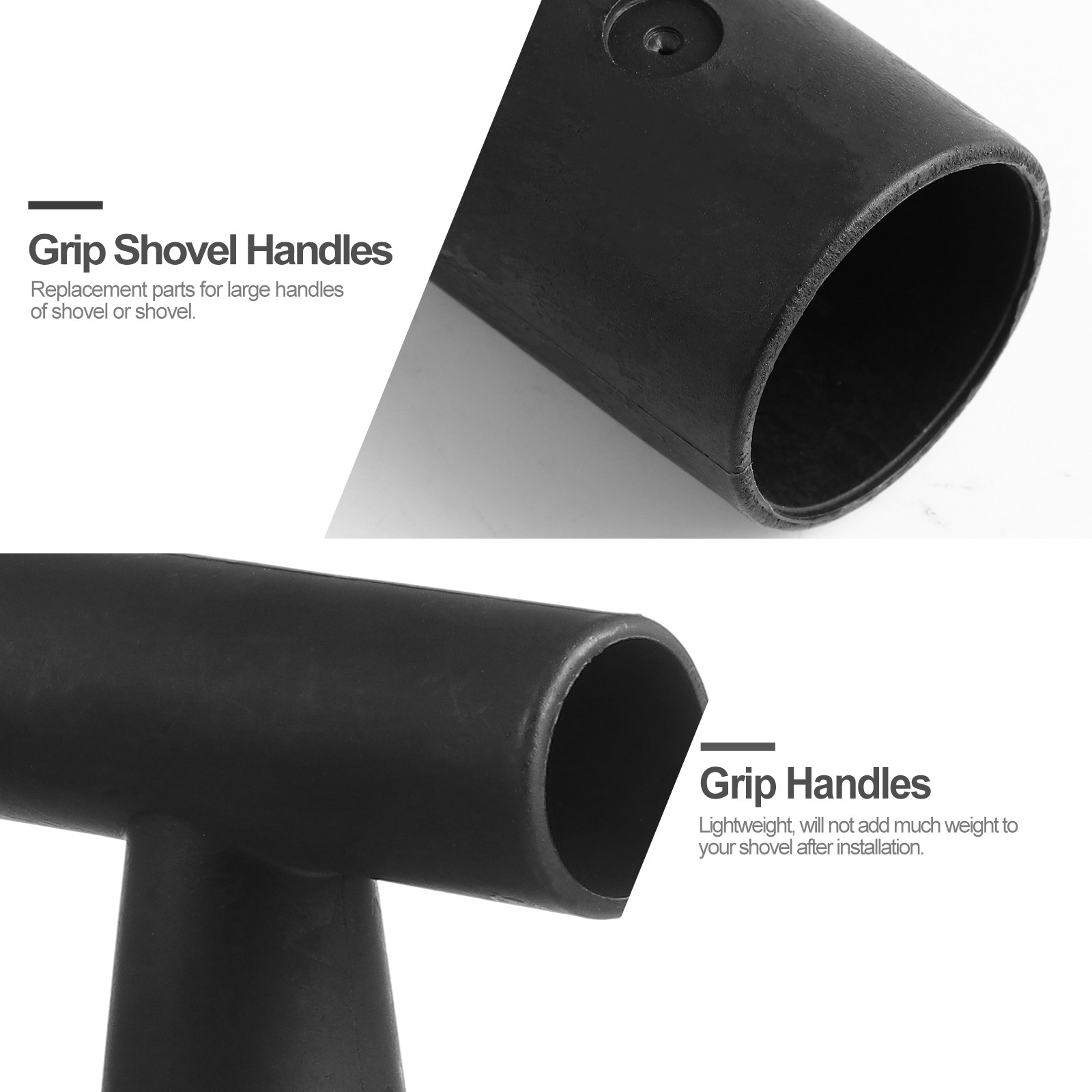2 ชิ้น ด้ามจับพลาสติกทรงตัว T  - Spade Digging Fork บทวิจารณ์และราคา
