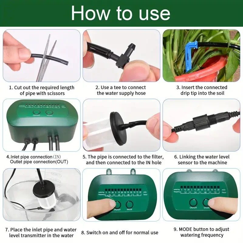 พลังงานแสงอาทิตย์อัจฉริยะชลประ - Automatic Plant Waterer บทวิจารณ์และราคา