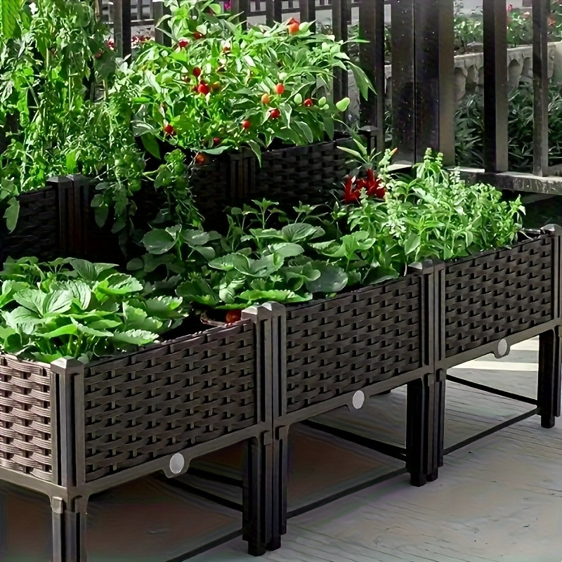 กระถางปลูกต้นไม้ยกพื้นพร้อมระบ - Self-Watering Planter บทวิจารณ์และราคา